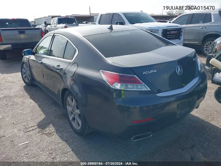 2012 Acura Tl 3.5 VIN: 19UUA8F23CA015470 Lot: 39958164