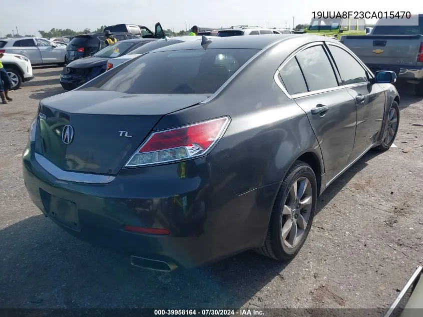 2012 Acura Tl 3.5 VIN: 19UUA8F23CA015470 Lot: 39958164