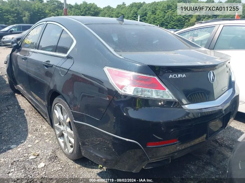 2012 Acura Tl 3.7 VIN: 19UUA9F7XCA011255 Lot: 40002719