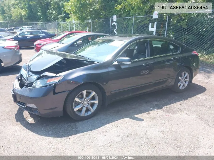 19UUA8F58CA036454 2012 Acura Tl 3.5