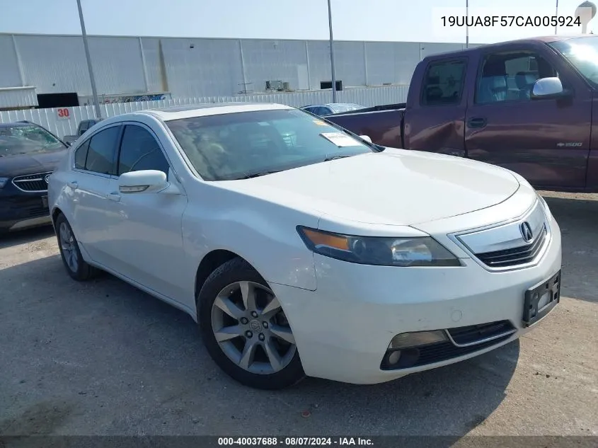 2012 Acura Tl 3.5 VIN: 19UUA8F57CA005924 Lot: 40037688