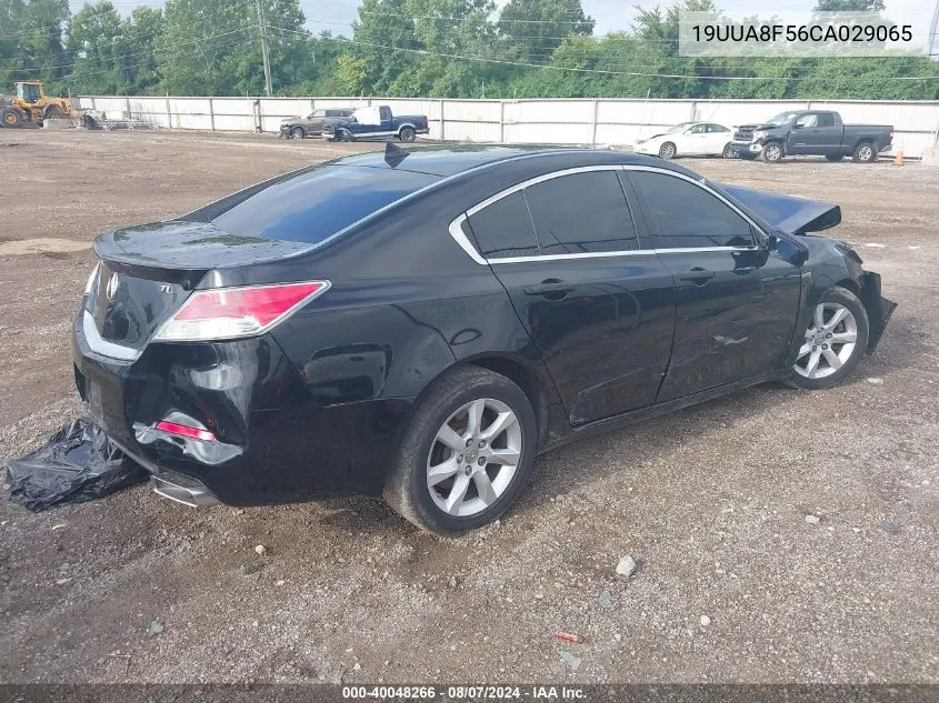 2012 Acura Tl 3.5 VIN: 19UUA8F56CA029065 Lot: 40048266