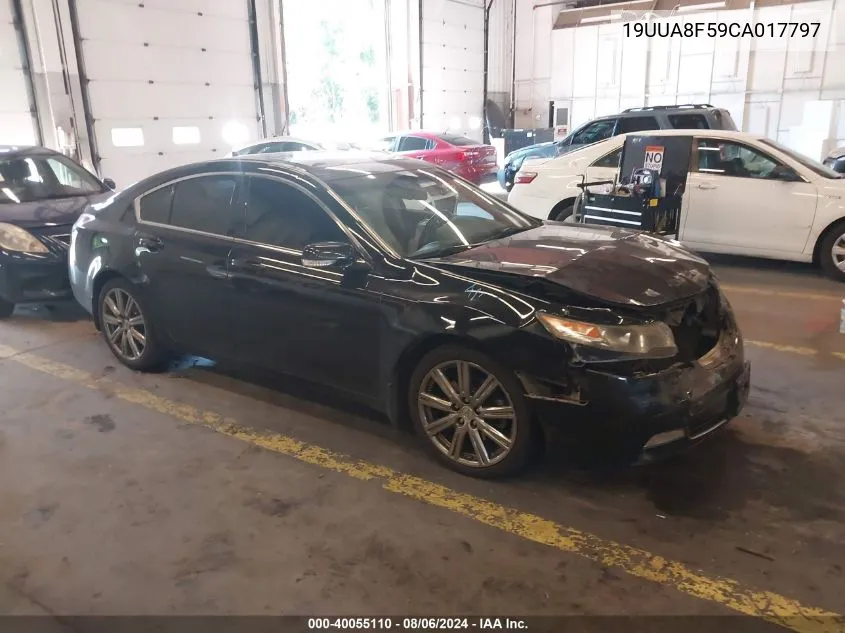 2012 Acura Tl VIN: 19UUA8F59CA017797 Lot: 40055110