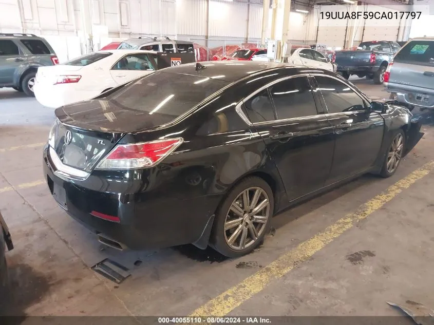 2012 Acura Tl VIN: 19UUA8F59CA017797 Lot: 40055110