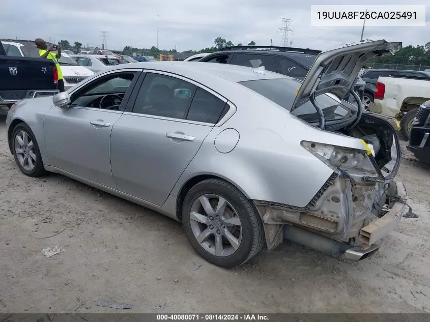 19UUA8F26CA025491 2012 Acura Tl 3.5