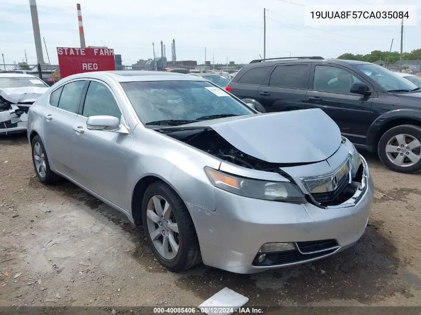 2012 Acura Tl 3.5 VIN: 19UUA8F57CA035084 Lot: 40085406