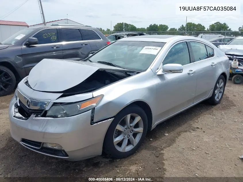 2012 Acura Tl 3.5 VIN: 19UUA8F57CA035084 Lot: 40085406