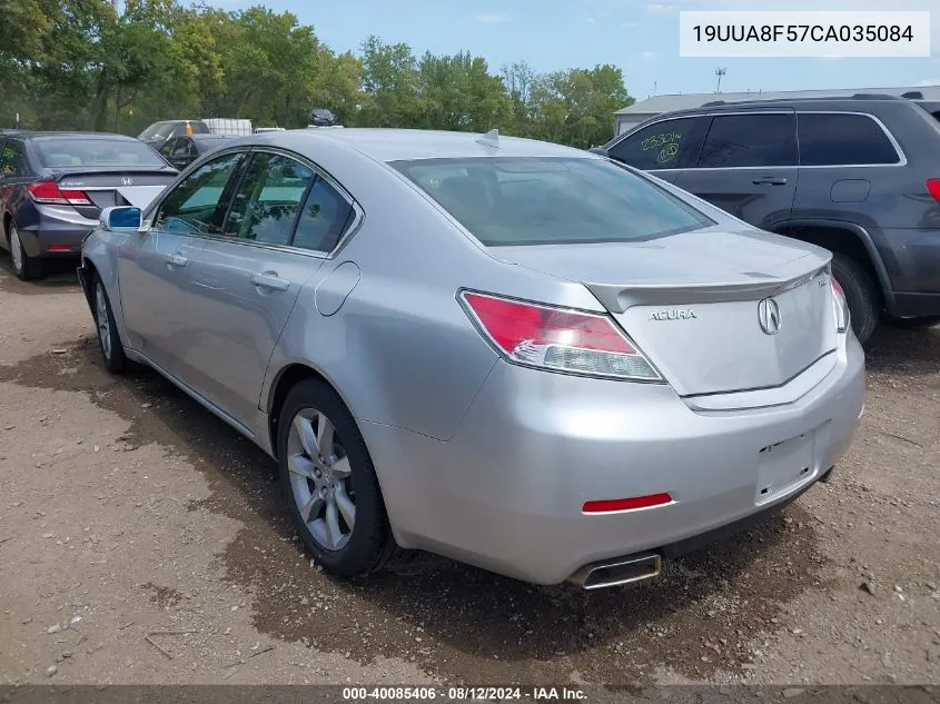 2012 Acura Tl 3.5 VIN: 19UUA8F57CA035084 Lot: 40085406