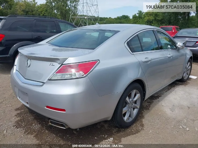 2012 Acura Tl 3.5 VIN: 19UUA8F57CA035084 Lot: 40085406