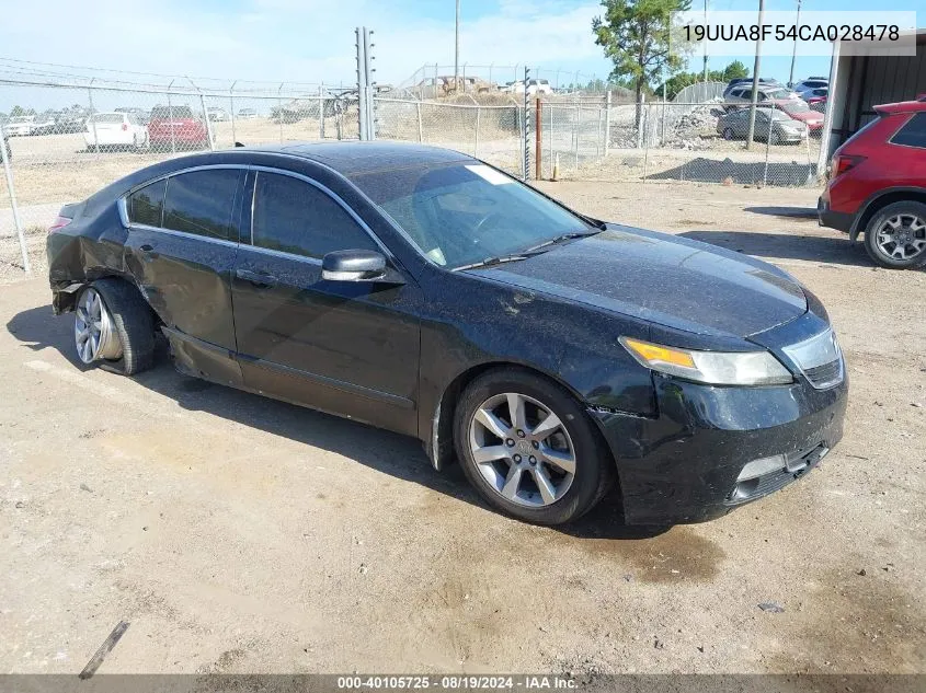 19UUA8F54CA028478 2012 Acura Tl 3.5