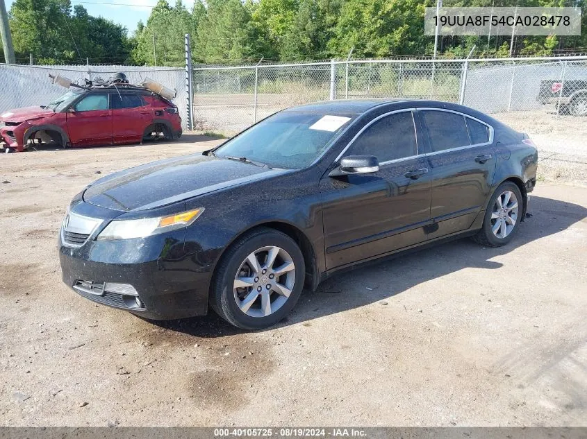 2012 Acura Tl 3.5 VIN: 19UUA8F54CA028478 Lot: 40105725