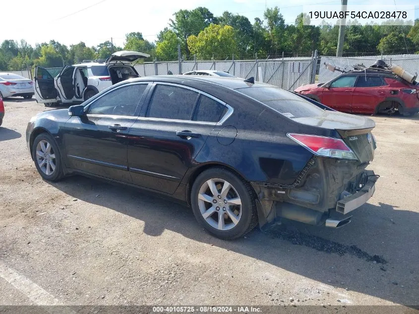 19UUA8F54CA028478 2012 Acura Tl 3.5