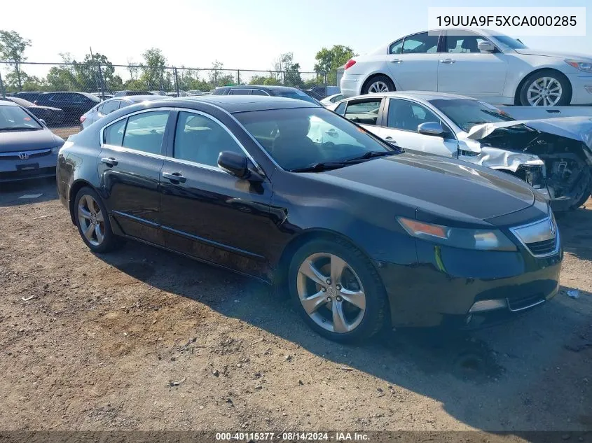 2012 Acura Tl 3.7 VIN: 19UUA9F5XCA000285 Lot: 40115377