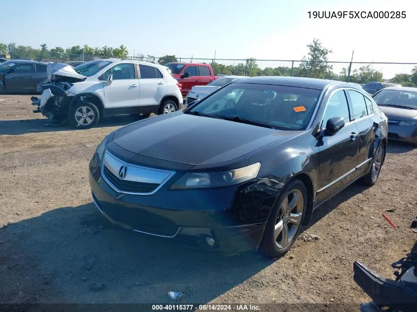 2012 Acura Tl 3.7 VIN: 19UUA9F5XCA000285 Lot: 40115377