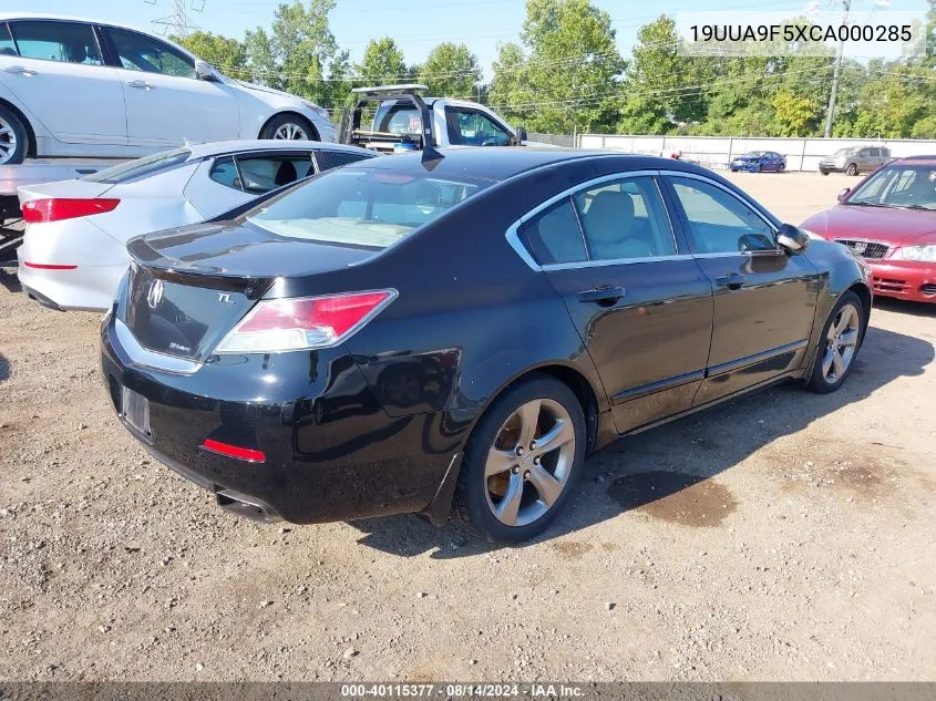 2012 Acura Tl 3.7 VIN: 19UUA9F5XCA000285 Lot: 40115377