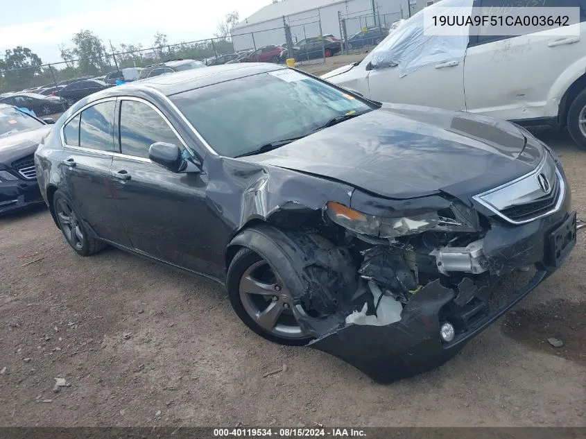 2012 Acura Tl 3.7 VIN: 19UUA9F51CA003642 Lot: 40119534