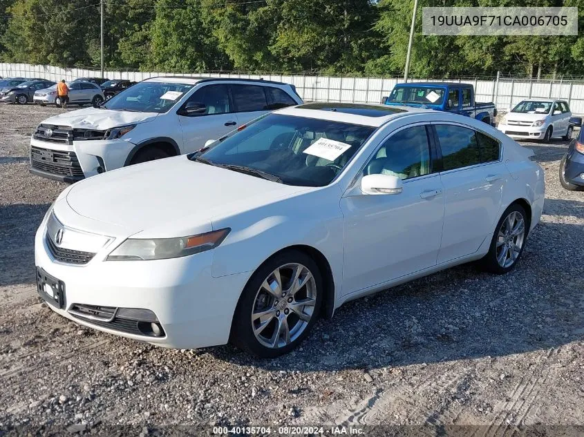 2012 Acura Tl VIN: 19UUA9F71CA006705 Lot: 40135704