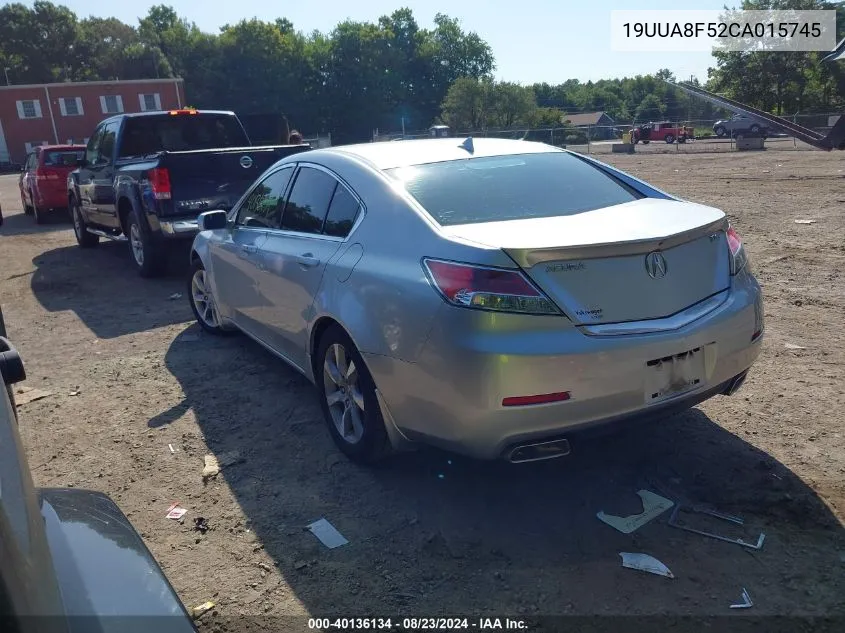 19UUA8F52CA015745 2012 Acura Tl 3.5