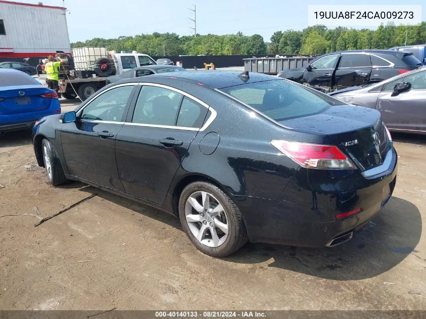 2012 Acura Tl 3.5 VIN: 19UUA8F24CA009273 Lot: 40140133