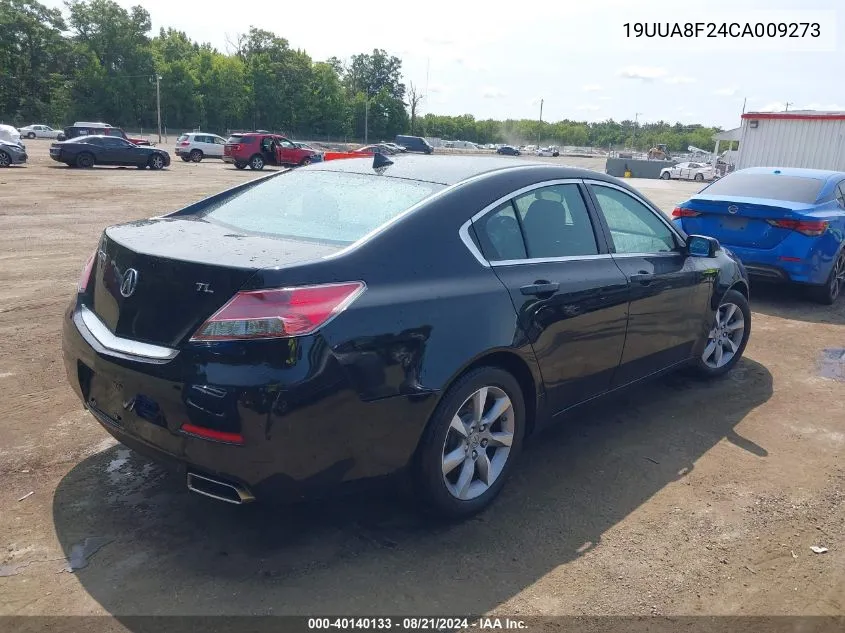 2012 Acura Tl 3.5 VIN: 19UUA8F24CA009273 Lot: 40140133