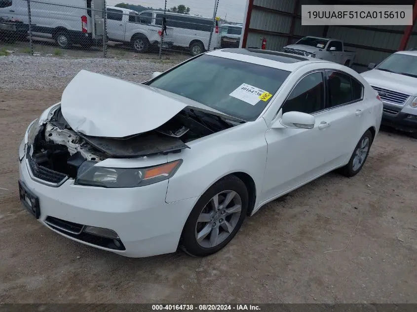 2012 Acura Tl 3.5 VIN: 19UUA8F51CA015610 Lot: 40164738