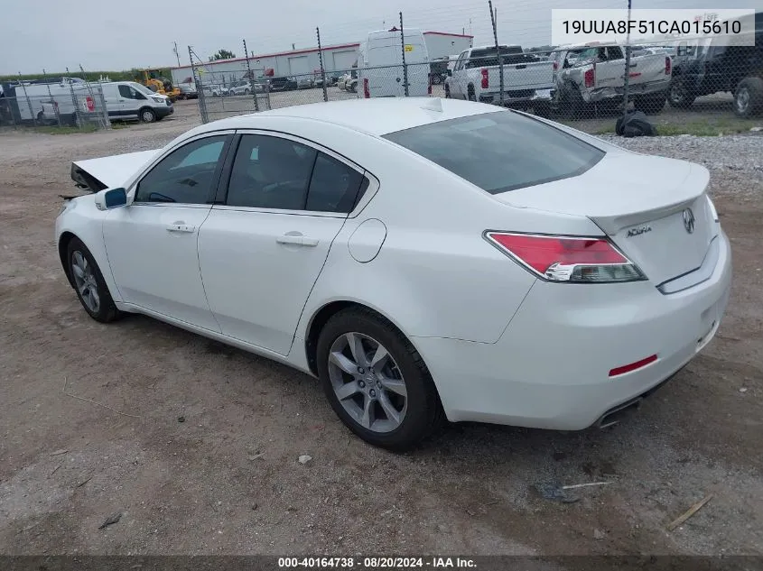 19UUA8F51CA015610 2012 Acura Tl 3.5