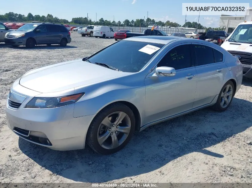 2012 Acura Tl 3.5 VIN: 19UUA8F70CA032352 Lot: 40165659