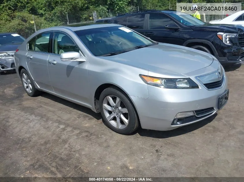 2012 Acura Tl 3.5 VIN: 19UUA8F24CA018460 Lot: 40174058