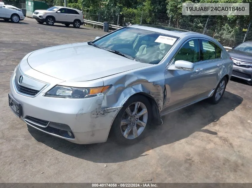 19UUA8F24CA018460 2012 Acura Tl 3.5