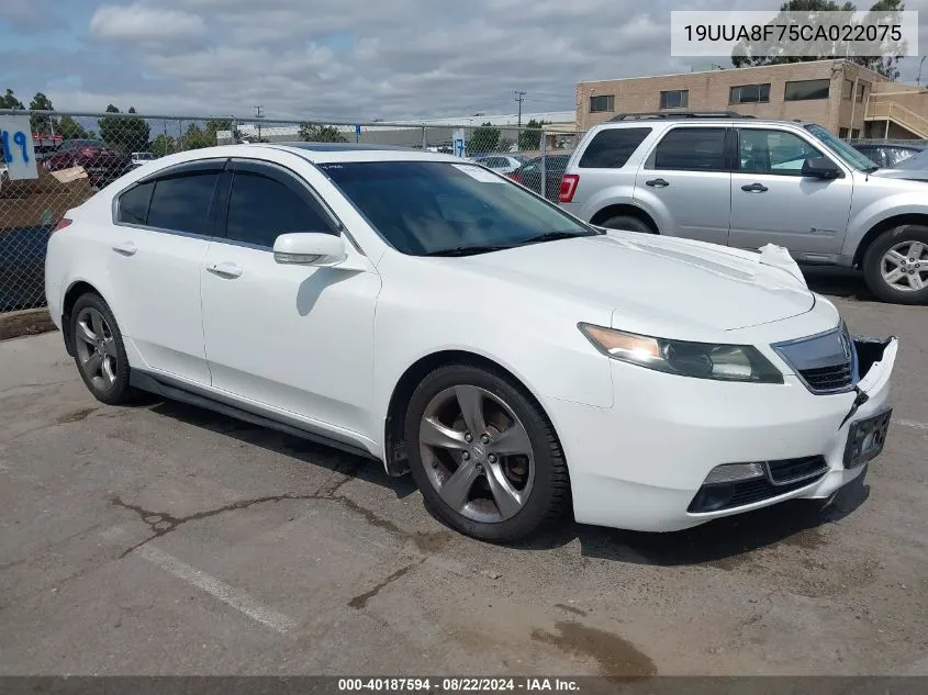 19UUA8F75CA022075 2012 Acura Tl 3.5