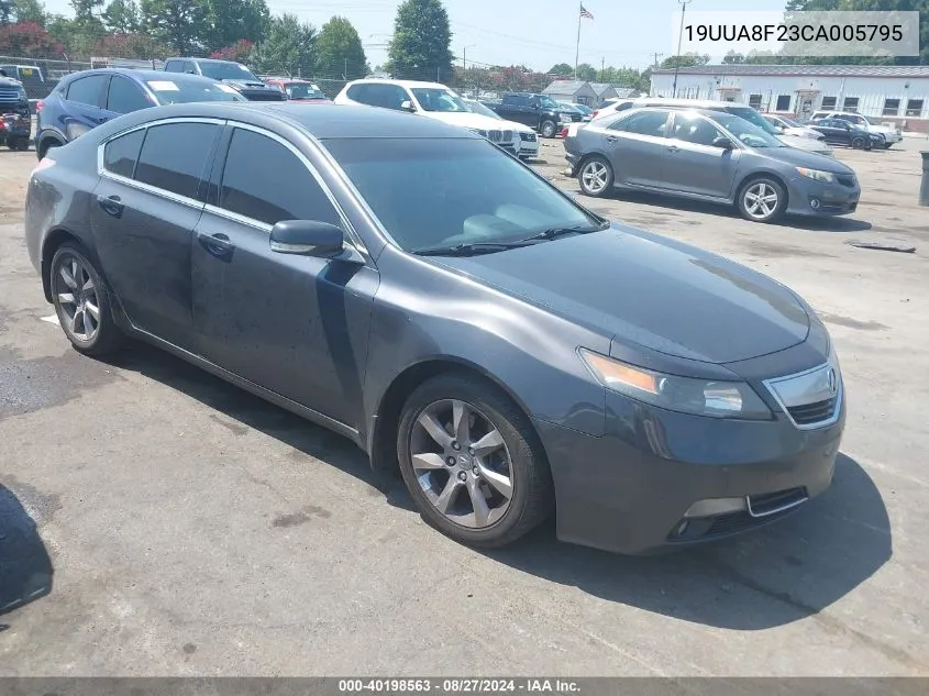 2012 Acura Tl 3.5 VIN: 19UUA8F23CA005795 Lot: 40198563