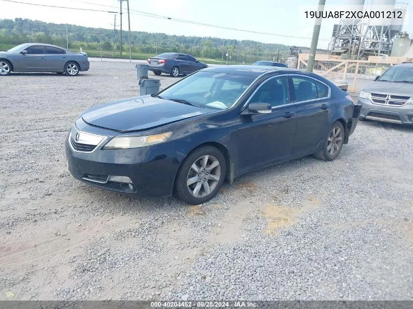 2012 Acura Tl 3.5 VIN: 19UUA8F2XCA001212 Lot: 40204452