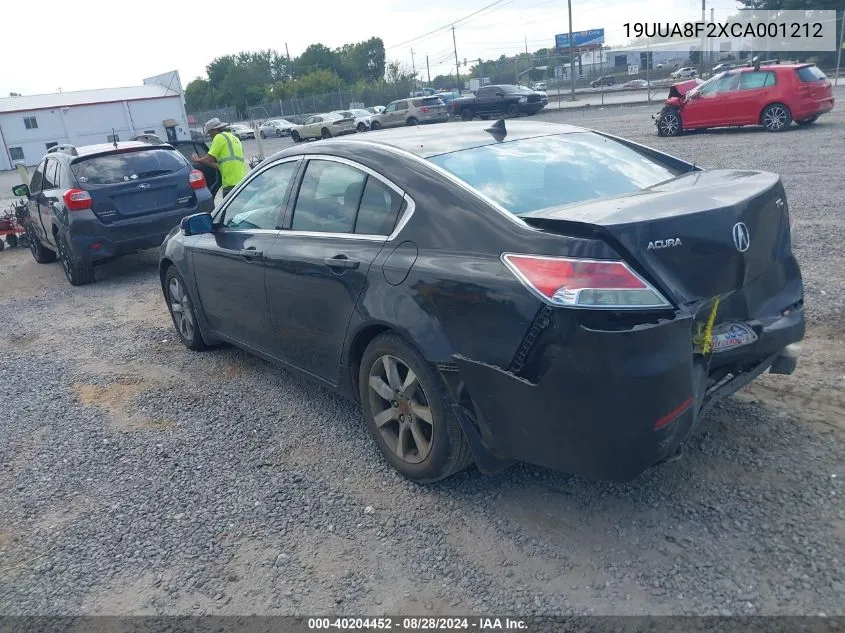 2012 Acura Tl 3.5 VIN: 19UUA8F2XCA001212 Lot: 40204452