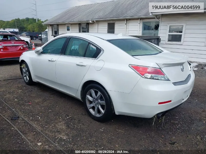 2012 Acura Tl 3.5 VIN: 19UUA8F56CA004599 Lot: 40205592