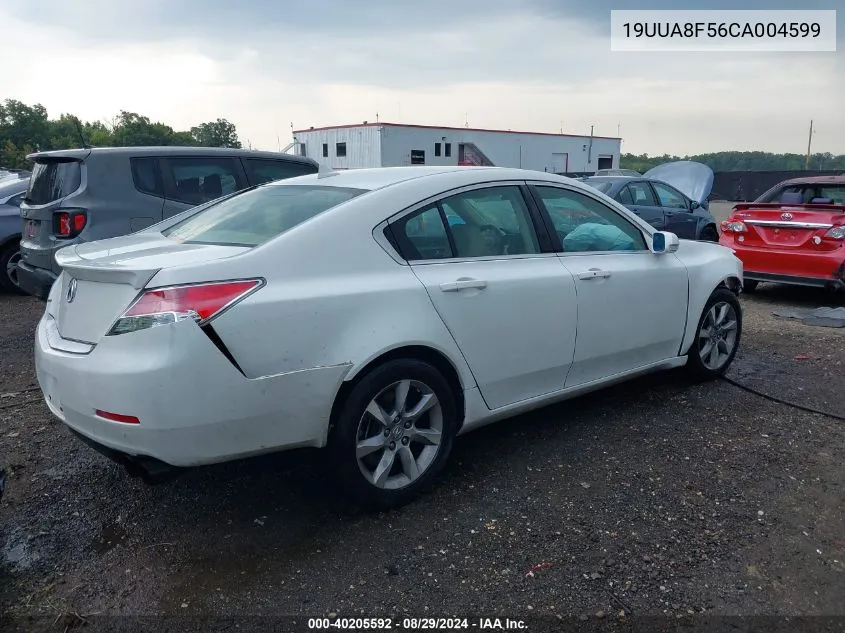 2012 Acura Tl 3.5 VIN: 19UUA8F56CA004599 Lot: 40205592