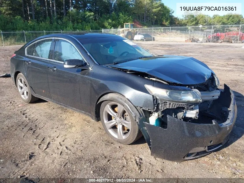 2012 Acura Tl 3.5 VIN: 19UUA8F79CA016361 Lot: 40217912