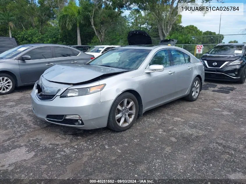 19UUA8F51CA026784 2012 Acura Tl 3.5