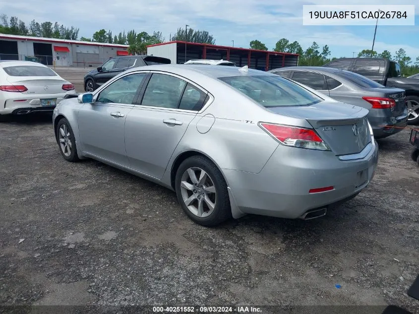 2012 Acura Tl 3.5 VIN: 19UUA8F51CA026784 Lot: 40251552