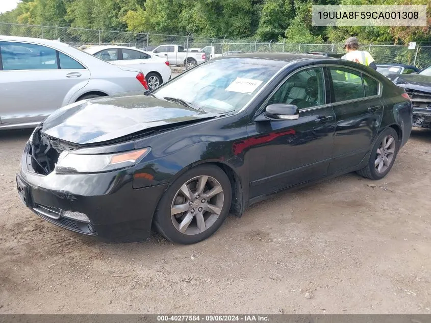 2012 Acura Tl VIN: 19UUA8F59CA001308 Lot: 40277584