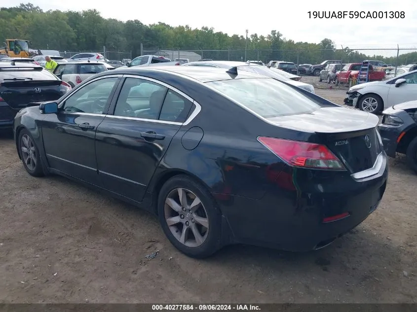 2012 Acura Tl VIN: 19UUA8F59CA001308 Lot: 40277584