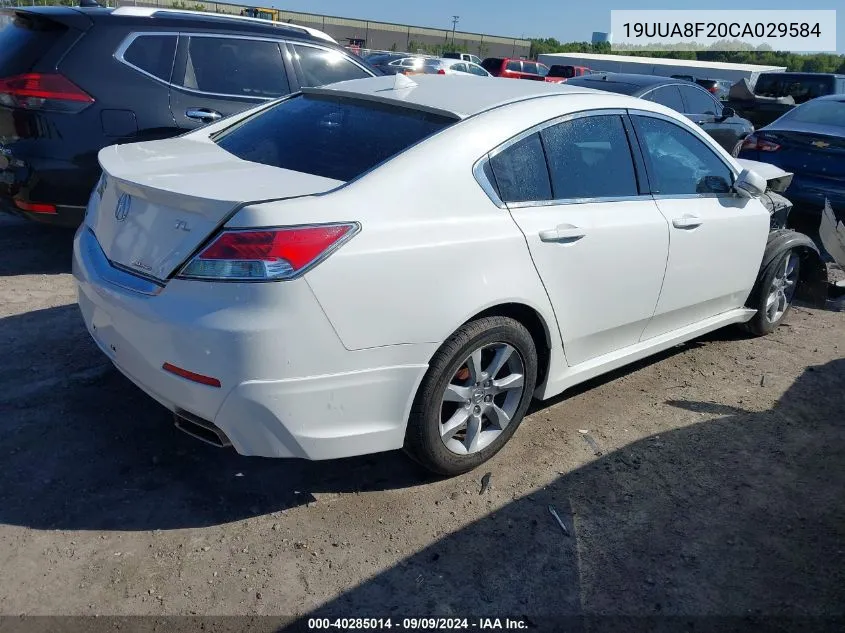 2012 Acura Tl 3.5 VIN: 19UUA8F20CA029584 Lot: 40285014