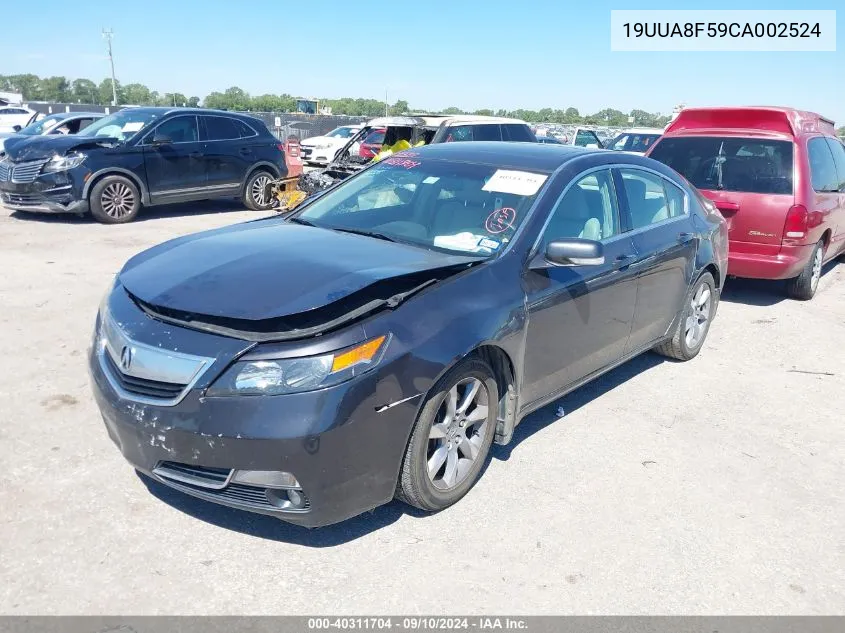 2012 Acura Tl 3.5 VIN: 19UUA8F59CA002524 Lot: 40311704