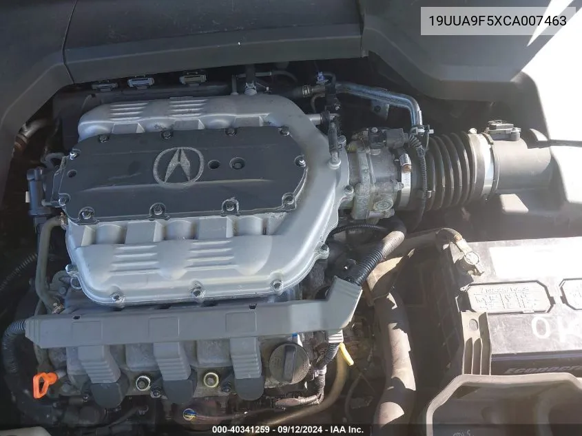 19UUA9F5XCA007463 2012 Acura Tl 3.7