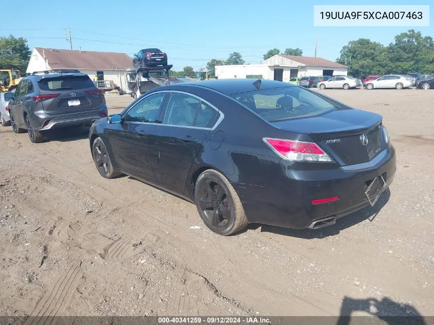 2012 Acura Tl 3.7 VIN: 19UUA9F5XCA007463 Lot: 40341259