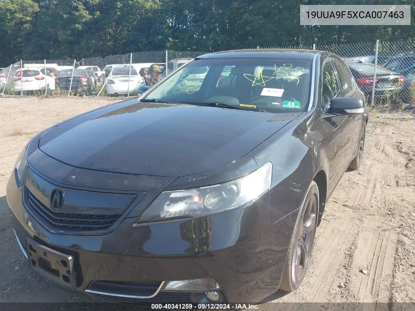 2012 Acura Tl 3.7 VIN: 19UUA9F5XCA007463 Lot: 40341259