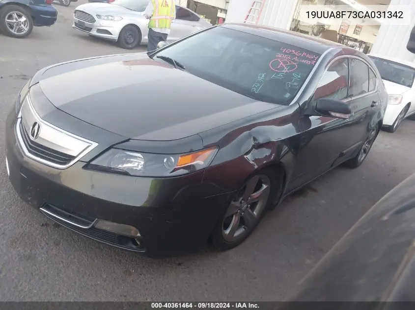 2012 Acura Tl 3.5 VIN: 19UUA8F73CA031342 Lot: 40361464