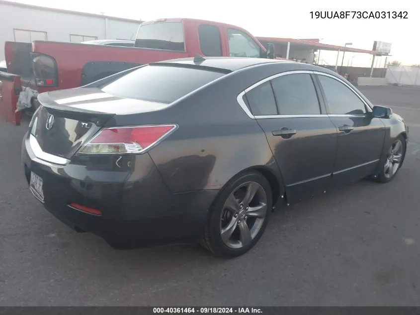 2012 Acura Tl 3.5 VIN: 19UUA8F73CA031342 Lot: 40361464