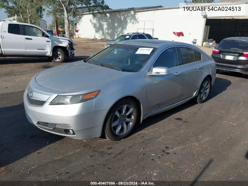 2012 Acura Tl 3.5 VIN: 19UUA8F54CA024513 Lot: 40407086