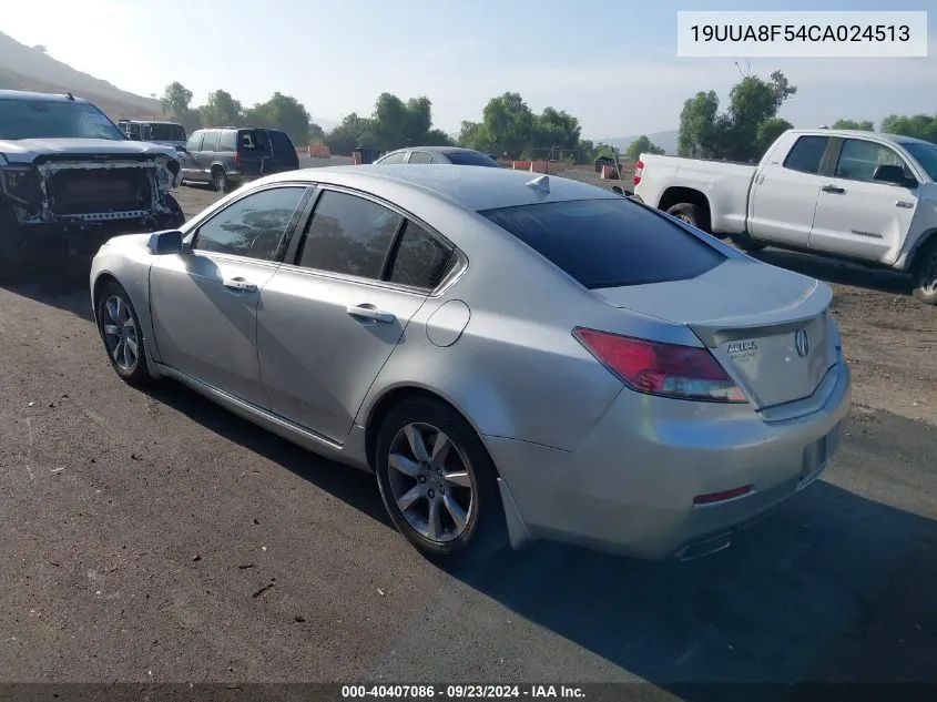 2012 Acura Tl 3.5 VIN: 19UUA8F54CA024513 Lot: 40407086