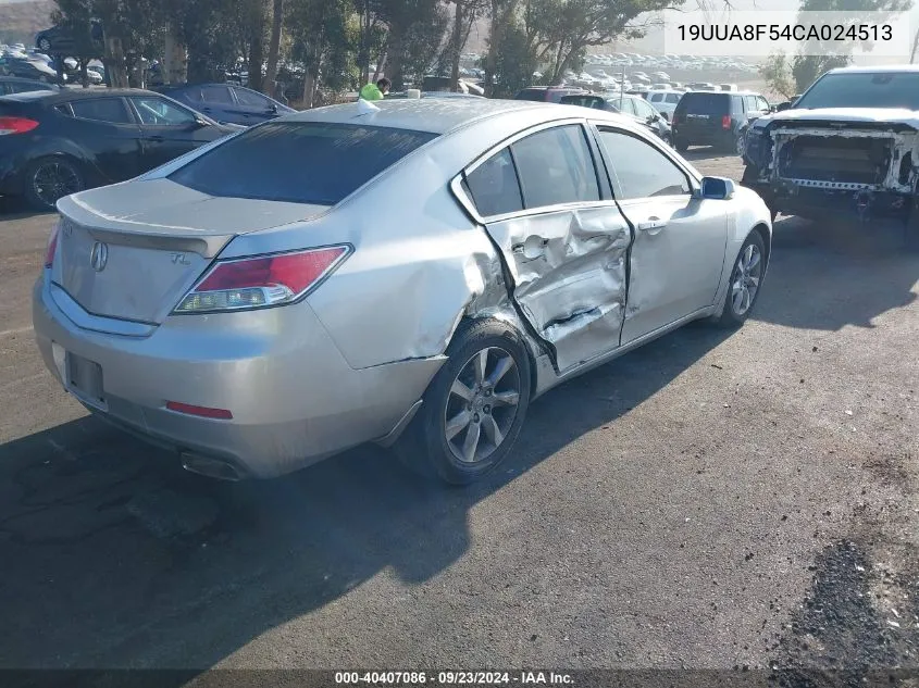 2012 Acura Tl 3.5 VIN: 19UUA8F54CA024513 Lot: 40407086